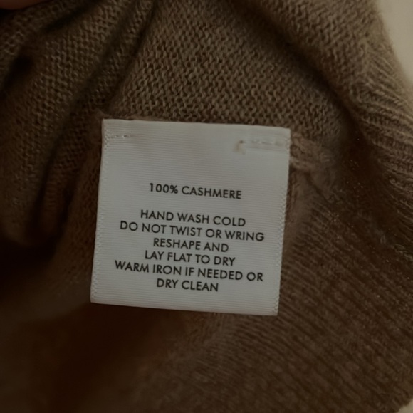 White & Warren cashmere turtleneck in camel - Picture 3 of 5